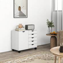 HOMCOM Classeurs - Blanc - Voir 3