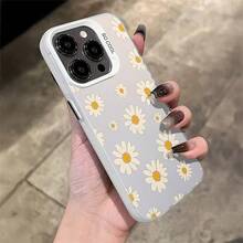 1 Funda de Teléfono de TPU a Prueba de Golpes con Estampado de Margarita Plateada Vibrante, Compatible con Apple  11/12/13 Pro Max, 14 Plus, 15 y 16 Series - Elección de Regalo Perfecta, Cubierta Protectora Resistente a Impactos, Diseño de Moda, Ajuste Preciso, Materiales de Alta Calidad, Accesorios Tecnológicos - Colores mixtos - Ver 4
