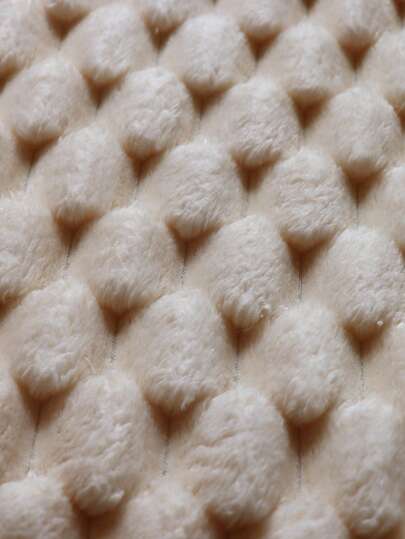 1pc Thick Textured Living Room/Bedroom Carpet, Upgraded Beige Turtle Back Material, Moderne Minimalist Nordic Fluffy Indoor ative Rug, Com Tafel Crème Aesthetic Room ation, Easy Maintenance, All Season view 7