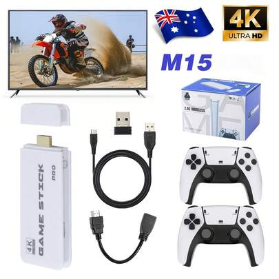 Game Stick 20000+ 4K TV Video Retro Gaming Console W/ 2 Wireless Controller