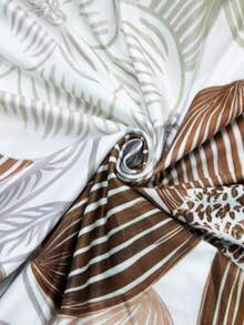 4/6 Stücke abnehmbare elastische Stuhlbezüge, Polyester Vollbezug mit Blume Muster Esszimmerstuhl Überzüge, Heim Dekoration Hotel Party Restaurant Stuhlschutz - Verschiedenfarbig - Übersicht 9
