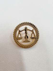 1PC A Unique Badge For Woman With A Classic Versatile Judge Lawyer Fair Justice Brooch Jacket Shirt Suit Lapel Pin - Multicolor - View 5
