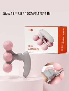 1pc Handheld Massage Roller, Suitable For Massaging Muscles On Hands, Back, Neck, Feet, Shoulders, Legs To Relieve Pain - Multicolor - View 3