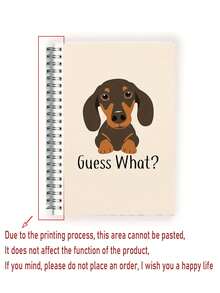 Sổ tay kẻ dòng cỡ 5.5x8.5 inch với thiết kế hình chú chó Dachshund dễ thương, gáy xoắn, được làm từ giấy chất lượng cao, lý tưởng cho văn phòng, học tập, làm quà tặng cho bạn bè, anh chị em, học sinh và những người yêu chó, hoàn hảo cho mùa tựu trường. - Nhiều màu - Xem 8