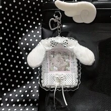 可爱兔猫蕾丝卡套 粉色白色手工卡套 - 均碼 - 查看 20