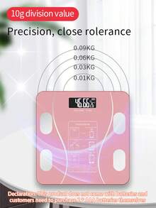 1 Piece Of Electronic Intelligent Weight Scale, Connected To Bluetooth Application, Used For Accurate Measurement Of Weight And Body Fat In Home/Bedroom, High-Precision Intelligent Body Fat Scale, Human Body Scale, Electronic Weight Scale, Fat Scale, Battery Powered (Excluding AAA Battery) - Multicolor - View 10