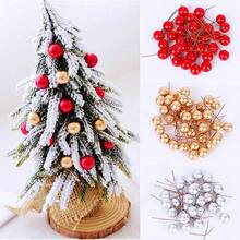 50 Stück Mini künstliche Beeren - rot, gold und silber, Faux Beerenzweige für DIY Bastelprojekte, Kranzherstellung, Geschenkverpackung, Weihnachtsbäume, Valentinstag Arrangements und Neujahrsfeiertag Dekorationen für Zuhause, ideal für festliche Bastelprojekte