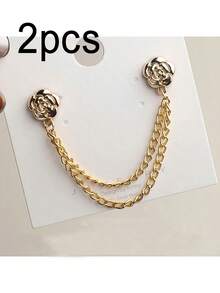 2 piezas Botones con forma de rosa para acortar las patas del pantalón, diseño de cierre con botón oculto para evitar que el pantalón se arrastre por el suelo, impermeable, portátil, duradero, adecuado para vaqueros y pantalones casuales - Multicolor - Ver 10