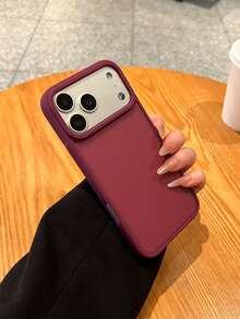 防震纯色材质,单件装酒红色哑光透明手机壳,兼容 17、17 Pro、17 Air、17 Pro Max、11、11 Pro、11 Pro Max、12、12 Pro、12 Pro Max、13、13 Pro、13 Pro Max、14、14 Pro、14 Plus、14 Pro Max、15、15 Pro、15 Plus、16、16 Pro、16 Pro Max、16 Plus,春季礼物 - 酒紅色膚感 - 查看 5