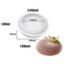 New 6-10 Inches Round Mousse Cake Mold Silicone Molds For Baking DIY Reusable Home Baking Moulds - White - View 14