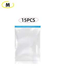 15/3/1pc Vacuum Compression Travel Bags, Roll Up Storage Bags Without Vacuum Pump, Space Saving Luggage Packing Cubes, Travel Essentials For Clothes, Underwear, Bedroom Organization