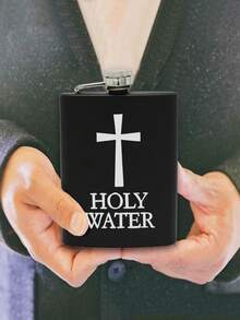 1pc 8oz Stainless Steel Flask,Matte Golf Birdie Juice Flask Stainless Steel WineJug,Portable Outdoor Pocket Whiskey Bottle, Ideal Gift For Men, Boyfriend, Son, Husband, Dad, Or Uncle, Fun Birthday Or Holiday Present, Camping Accessory - Multicolor - View 3