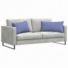 vidaXL 2 Stück Sofakissen, Blau, 80 X 40 Cm, Stoff - Blu - Visualizzare 3