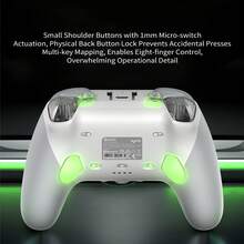 GAMESIR G7 Pro Multi-Platform Elite Controller, Hall Effect Electromagnetic Joystick Lifetime Anti-Drift, Microswitch Triggers For Rapid Fire/Linear Triggers For Realistic Simulation, One-Key Dual Mode Switching, White - White - View 4