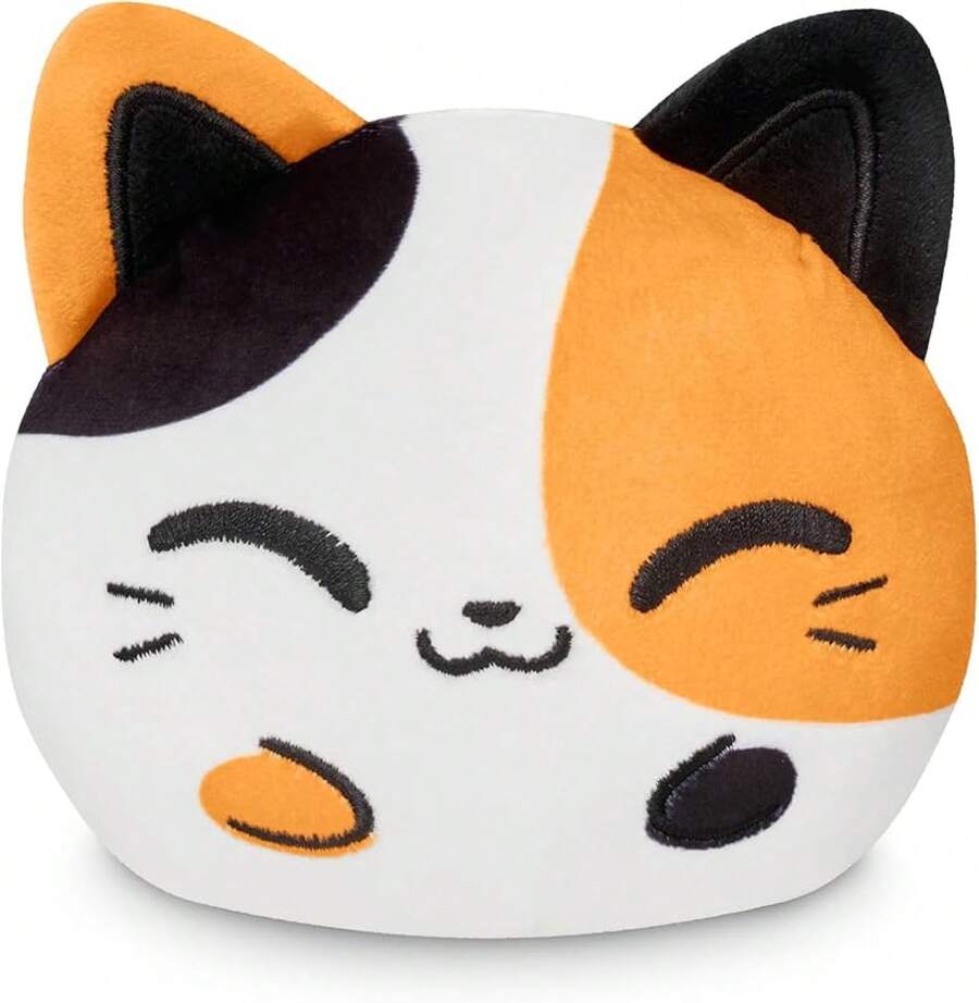 Teeturtle Twisted Cryptids Mothman Reversible Plushie 4" - Cute Kawaii Soft Stuffed Animal - Mèo Calico - Xem 1