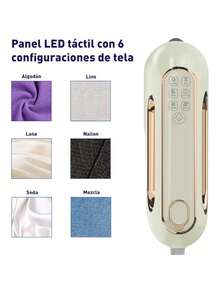 Plancha de Vapor Portatil 2 en 1; con Vaporizador Vertical (Capacidad 100ml). Bluelander - Beis - Ver 5