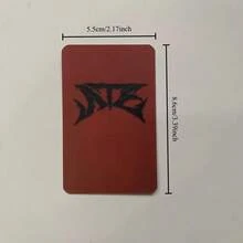 8pcs SK ATE Red LOMO Photo Cards - Double-Sided High Definition Replica, Featuring Kpop Idols With Blonde And Black Hair, Must-Have For STAY Fans, Collecting Dream! - Multicolor - View 6