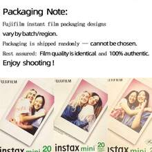 FujiFilm Instant Mini Film 20 Sheets Of White-Bordered Photo Paper (One Box) Compatible With Mini 7+, Mini11, Mini40, Mini90, Mini Evo, Mini12, Mini41 - White - View 9