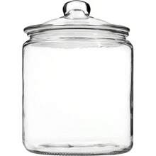 1 Gallon Glass Cookie Jar - Large Food Storage Container with Airtight Lid - Keep Flour, Chewy Pet Treats, Candy, Dried Foods, Detergent Pods Your Kitchen or Laundry Room - Pack of 1 - inicial - Ver 9