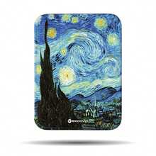 excovip 20x15cm Small Mouse Pad, Anti-Slip Back, Smooth Surface, Easy To Carry, Starry Sky