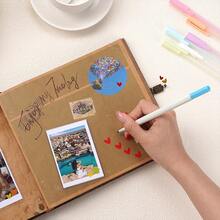 Our Adventure Book Scrapbook Travel Diary Photo Book 146 Page 19.5x7.7inch DIY Photo Album, Retro Vintage Souvenirs, Kraft Paper Journal Scrap Book Kit For  Couples Travel Memory Wedding Anniversary Travel Writing Gift Baby & Friend Gifts, Heartfelt Present  Friend Birthday Gift Valentine's Day Gift - Chocolate Brown - View 8