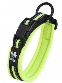1pc Comfortable Breathable Adjustable Reflective Pet Collar