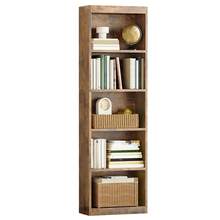 本棚 大容量収納棚 カラーボックス  5段 幅50.8x奥行24x高さ173cm ホワイト - ブラウン - チェックする 5