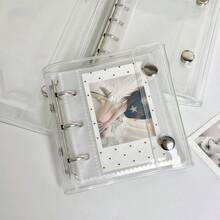 1pc A8/A7/A6 Transparent Loose Leaf Notebook, Sticker Loose Leaf Notebook, YOUCHENGYOUPIN,Sticker Book, Kpop Photo Card Storage, Double Button Soft Leather Transparent Loose Leaf Notebook, Handmade Diy Ledger, Can Be Used For Photo Albums, Sticker Books, Notebooks, Scrapbooks, Ledgers, Student Return To School Supplies, Office Supplies, Etc - Clear - View 6