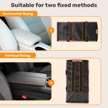 Removable And Washable Car Comfortable Pet Seat For Small Dogs And Cats - Portable Center Console Travel Bed - 粉色 - 查看 9