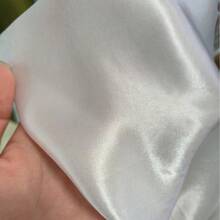 1 件/6 件/12 件缎面光滑白色香槟色餐巾，装饰性餐巾，适合日常和节日使用