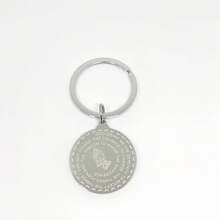 1pc Stainless Steel Blessing Hand Keychain, Unisex Key Ring, Bag Charm, Car Key Accessory, Suitable As Gift