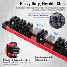 Tool Organizer/TrayWORKPRO Organizador de destornilladores magnéticos y organizador de llaves organizador de herramientas magnético de riel de aluminio soporte de herramientas organización de caja de herramientasTool Organizer/Tray - 3 - Ver 5