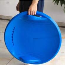 58x58cm Round Sled, Random Color - Winter Snow Sliding Toy, Outdoor Skiing Recreation Equipment - Multicolor - View 1