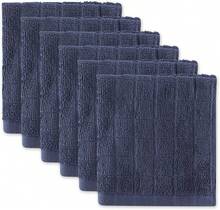 Basic Terry Solid Windowpane Dishcloth Set, 12x12, Red, 6 Piece, 2025 - French Blue - View 4