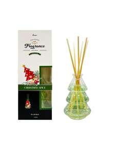 Aromaterapia Livre de Fogo de Natal, com formato de árvore de Natal, oferece uma variedade de fragrâncias para escolher, servindo tanto como um difusor de aromas quanto como um elemento decorativo. É adequado para fragrâncias domésticas, purificação do ar e decorações de feriados. A cor e a quantidade de vime são aleatórias.