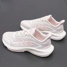 Giày nữ Adidas, phù hợp cho mọi mùa, kiểu dáng mới năm 2026, thoải mái, bền bỉ, giảm xóc tốt, giày chạy bộ thường ngày. - màu hồng nhạt - Xem 4