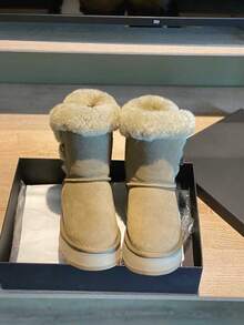 Men Snow Boots - Antelope Brown Upgraded Mid-calf Boots - View 11