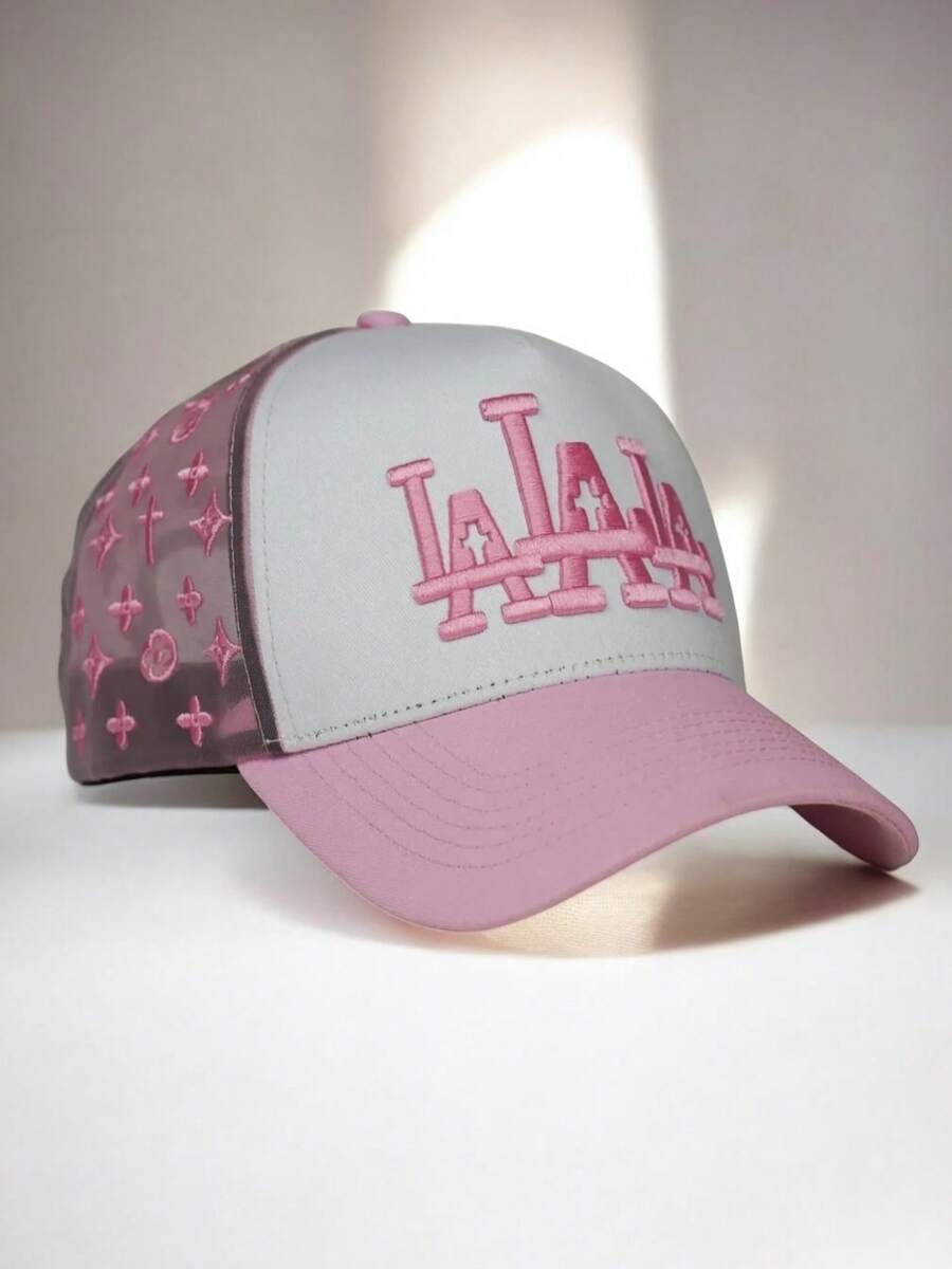 Gorra Rude Awakenings La La La Pink Limitada Ajustable Diseño Liso y Elegante Accesorio Versátil gorra edición limitada Rude Awakenings La La La rosa ajustable diseño liso elegante accesorio versátil moda casual street style sombrero trendy - Rosa - Ver 1
