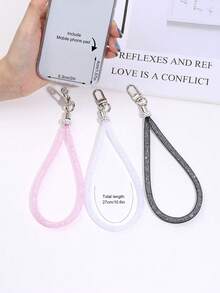 Rhinestone Mobile Phone Lanyard - Short Rhinestone Strap Pendant, Phone Case Accessory, Mobile Phone Strap, Phone Mat, Bag Keychain, Anti-Lost Phone Lanyard Gifts For Mother, Family, Friends, Birthday, Holiday Phone Charm, Phone Chain