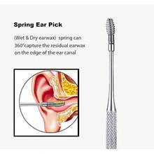 Ear Wax Removal Kit, 5 Pcs Stainless Metal Earwax Removal Adults With Ear Spoon Spring, Ear Cleaning Reusable - bộ 5 - Xem 10