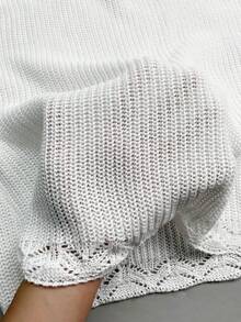 Women's Casual Sleeveless Solid Color Lightweight Vacation Coverup Mini Dress, Summer - White - View 9