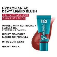 Urban Decay Hydromaniac 焕彩腮红 #Wrecked 15ml/0.5 Oz | 持久显色，可叠加打造自然红润妆效，24 小时保湿 | 蕴含绿茶提取物和马鲁拉油 | 适合所有肤质 | 纯素 - Wrecked - 查看 2
