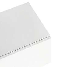 Móvel para TV com acabamento brilhante, quatro portas, design moderno e minimalista, na cor branca. - Branco - Ver 10