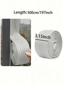 1 卷窗户密封条（3.15x78 英寸） - 冬季防风雨绝缘胶带，防水解决方案，自粘挡风条，易于安装，高品质粘合剂，防风门密封条，适用于秋冬季、圣诞节、新年 - 彩色 - 查看 15