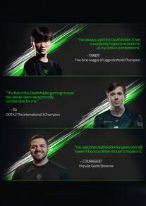 DeathAdder Essential Wired Gaming Mouse Standard Edition High-Precision Optical Sensor Symmetrical Ergonomic Design Non-Slip Side Grip Plug-And-Play Compatibility Laptop And Desktop Compatible - Black - View 10