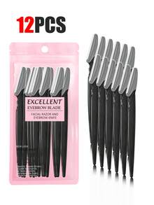 30件/套 精致包装 男女通用面部剃刀、眉毛修剪器和面部脱毛器，面部脱毛，男女通用面部剃刀，毛发修剪工具，带精密套筒，脱毛器，眉毛修剪器，方便旅行，1/3/6/12/24件装（多种颜色） - 粉紅黑棕色混色 - 查看 24