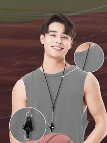 Upgraded High-Pitched Whistle, Suitable For Sports Teachers, Basketball, Soccer, Volleyball, Referee Whistles, Outdoor Sports, Life-Saving, Swimming Whistles; Purchase One Whistle And Receive Four Accessories Free Of Charge.