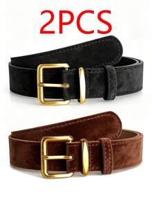 3pcs Women's Belts, Fashionable Accessory To Pair With Jeans, Casual Pants, Or Suit Jackets To Create Unique Feminine Styles