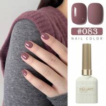 XEIJAYI 1瓶装15毫升凝胶指甲油，凝胶美甲，UV/LED可卸，适用于沙龙美甲和居家DIY美甲，女士礼物，新年圣诞美甲 - 彩色 - 查看 27