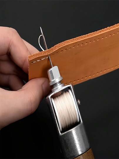 ערכת תפירה מקצועית בת 7 חלקים לתפירת Lockstitch - כלי תיקון פרימיום לעשה זאת בעצמך, רהיטים ועור - כוללת מגוון סוגי מחטים לתפירה מדויקת ועיצוב ידידותי למשתמש